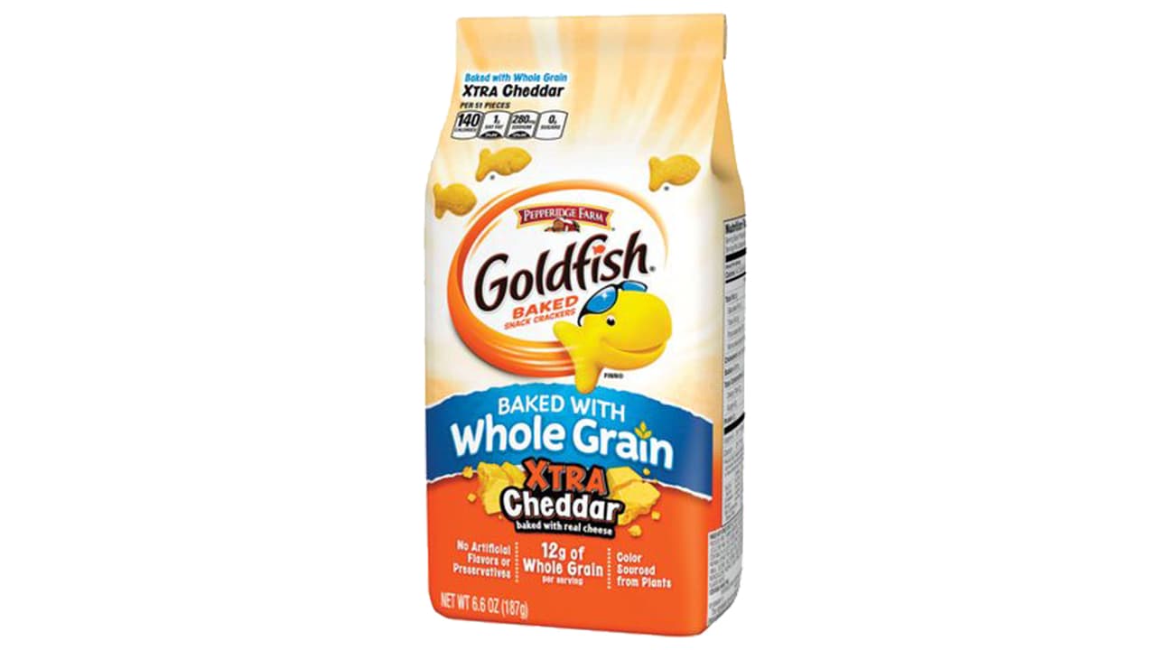 Pepperidge Farm Goldfish Baked with Whole Grain Xtra CheddarBolsa de 6 oz.