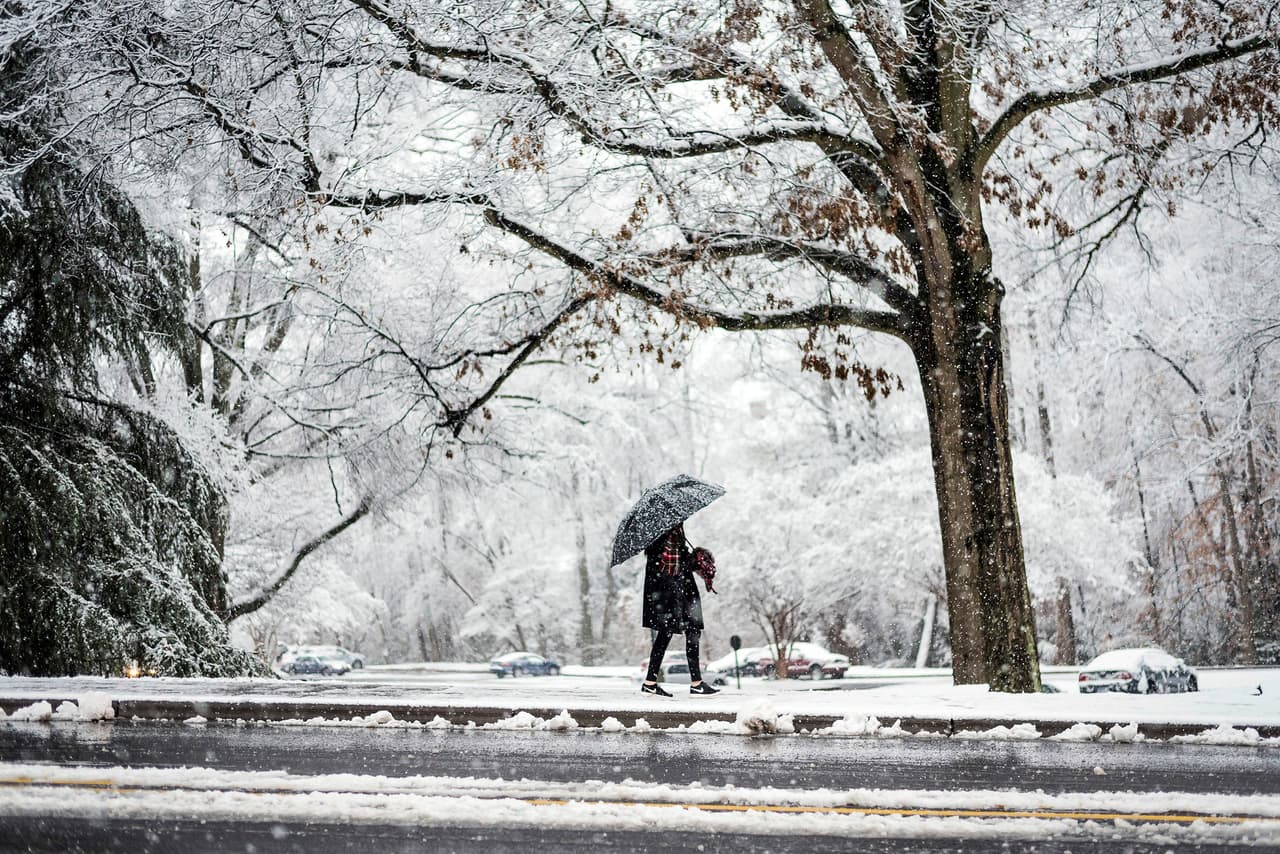 Las nevadas de la tormenta Benji ponen rumbo norte tras ensañarse con el sur de EEUU 