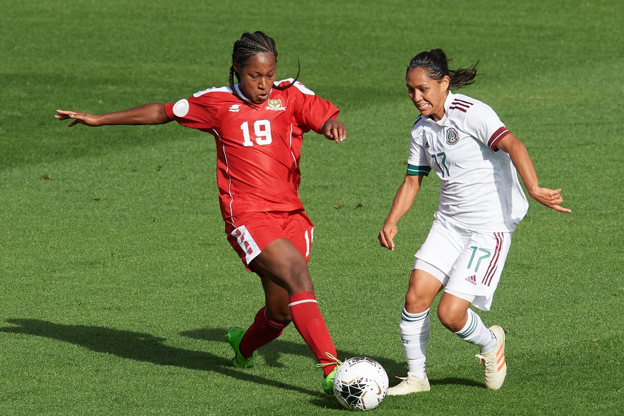 Con goles de Liliana Mercado, Stephany Mayor, Kiana Palacios, Jimena López y doblete de Renae Cuéllar, México gole y continúa con su paso perfecto rumbo a Tokio 2020.
