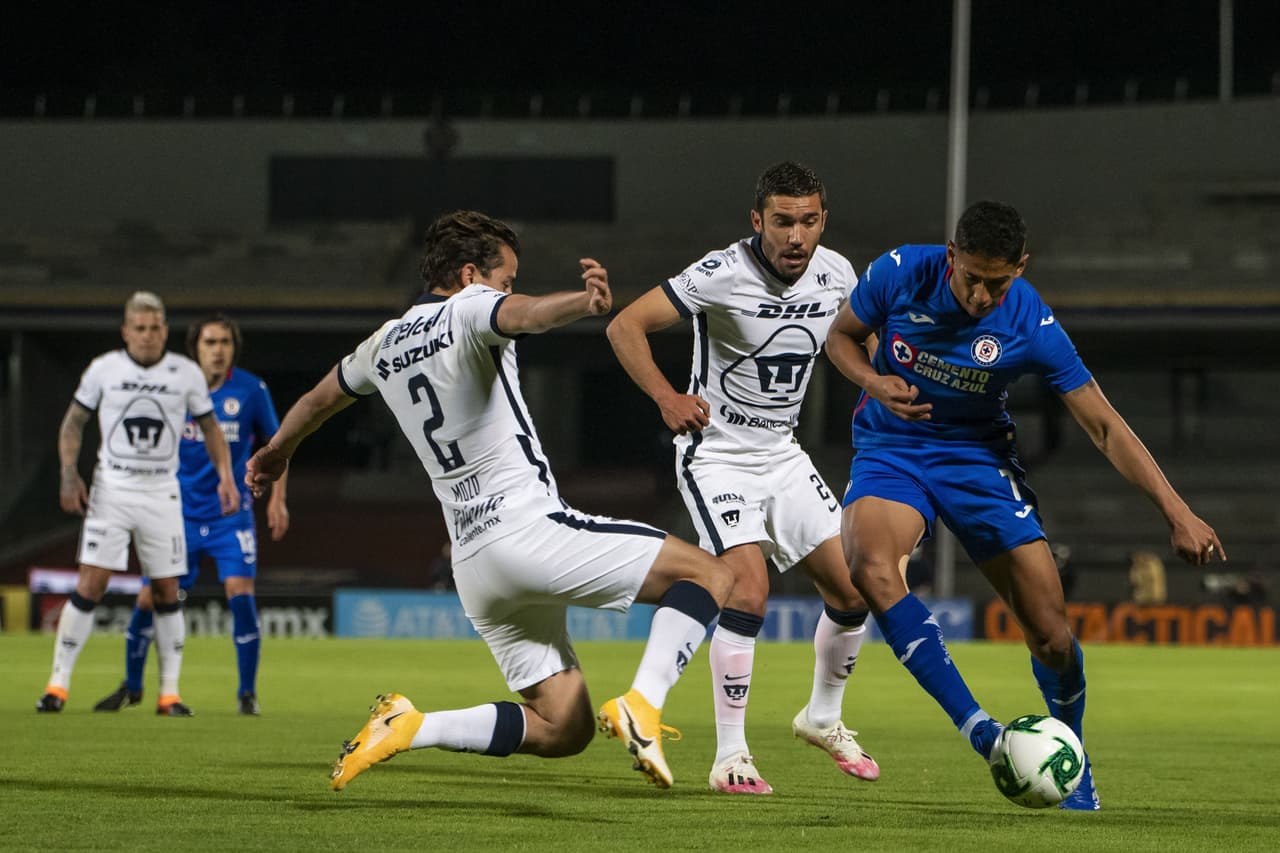 Con goles de Juan Dinneno al 4 y al 37, gol de Carlos González al 41 y gol de Juan Pablo Vigón al 88, Pumas vence 4-0 y consigue la mayor remontada en la historia del futbol mexicano.