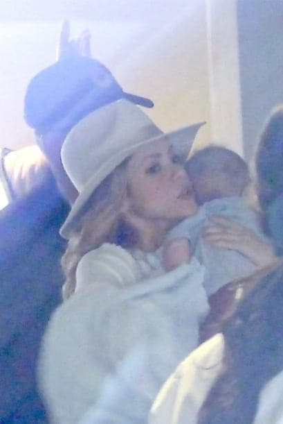 Esta vez Milan no acompañaba a la colombiana y su hermanito.