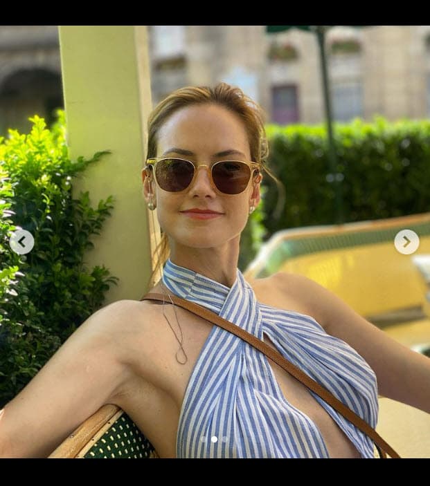 En las imágenes que colgó este miércoles 13 de julio se le ve feliz y, aunque en ninguna apareció con su esposo, él mismo se encargó de poner en evidencia que están juntos. 
<br>