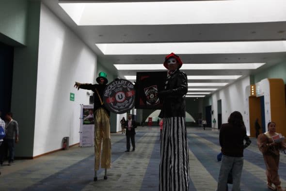 El ambiente es toda una fiesta.