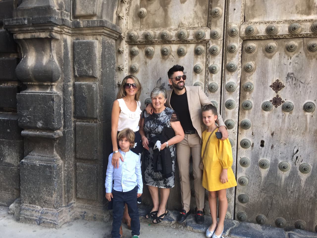 Cuando se reencontró con su familia para celebrar la Semana Santa.