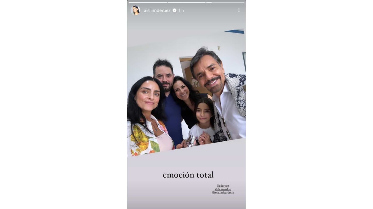 José Eduardo Derbez contó con el apoyo de su papá, Eugenio Derbez, y hermanas, Aislinn y Aitana, así como de Alessandra Rosaldo durante el nacimiento de su hija.