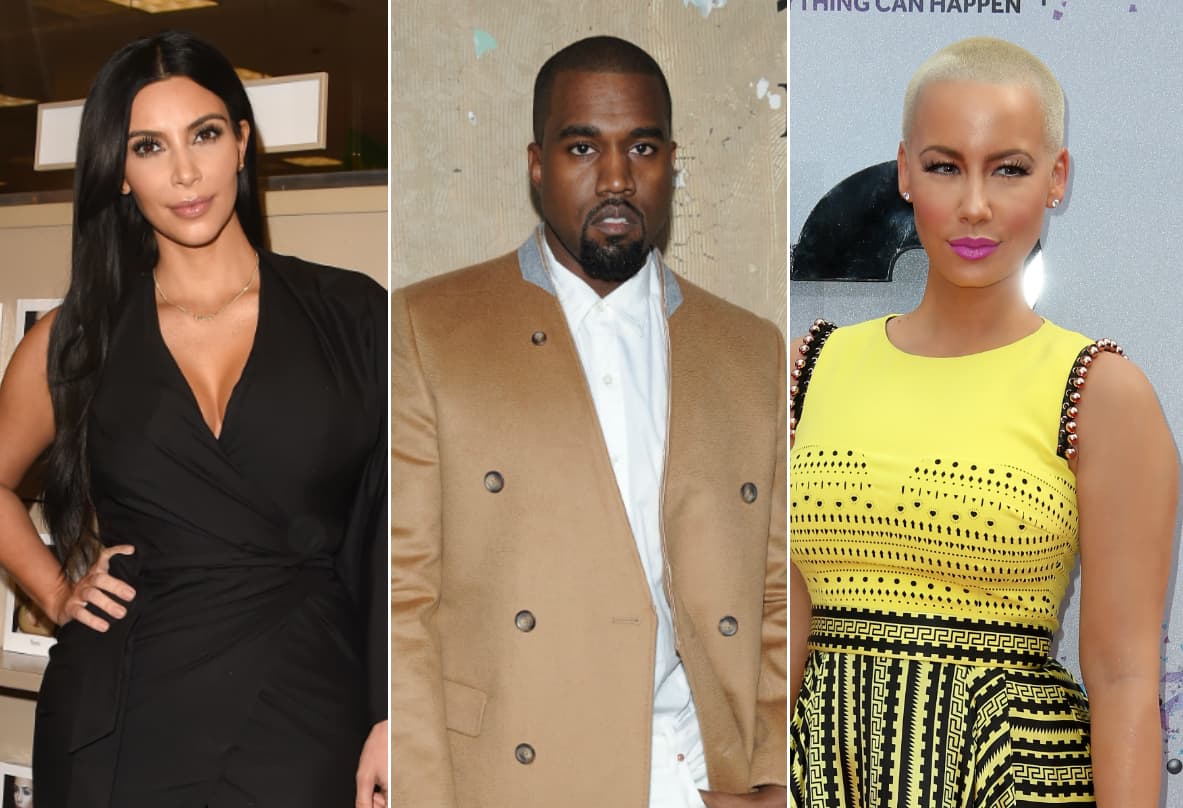 Tal vez el cambio romántico menos drástico, pero sí más sensual y polémico que ha existido es el de Kanye West, Kim Kardashian y Amber Rose.