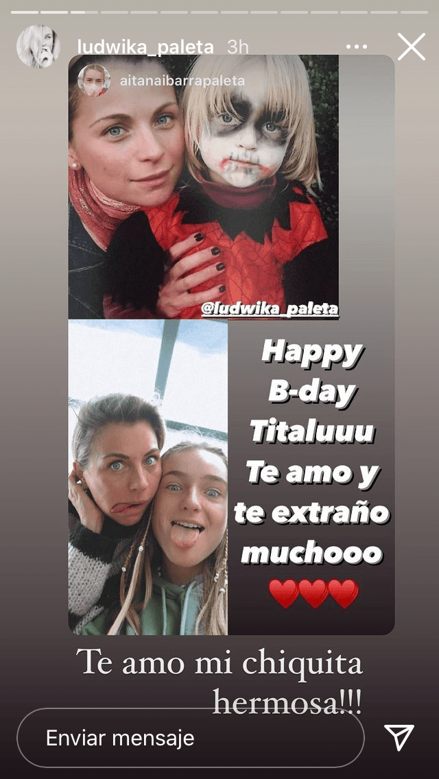 Su sobrina Aitana Ibarra también la celebró con estas fotos que muestran el paso del tiempo para ambas.
<br>