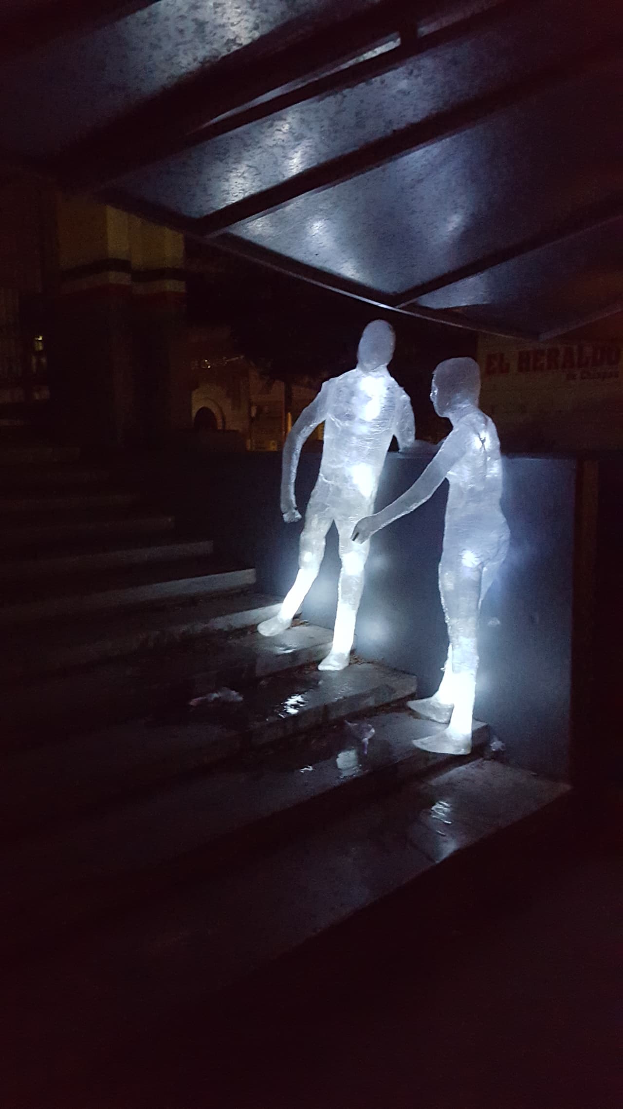 Iluminación urbana en Tuxtla.