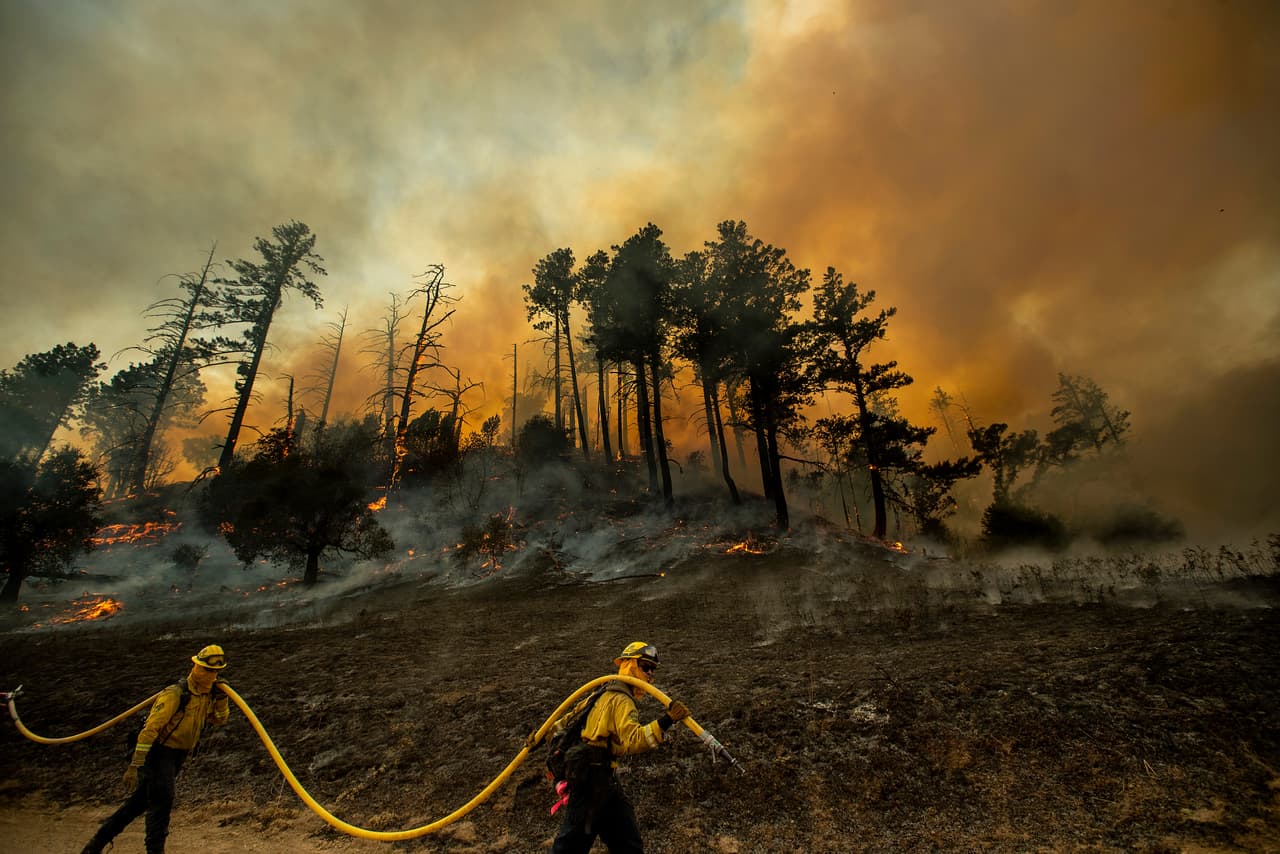 El riesgo de que las llamas sigan creciendo está latente durante todo el fin de semana, pues según el Servicio Meteorológico Nacional, ese 
<a href="https://www.univision.com/local/san-francisco-kdtv/tercera-ronda-de-apagones-masivos-dejara-sin-luz-a-940-000-casas-y-negocios-en-el-centro-y-norte-de-california" target="_blank">episodio climático de fuertes vientos</a> estará vigente hasta el mediodía del lunes.
