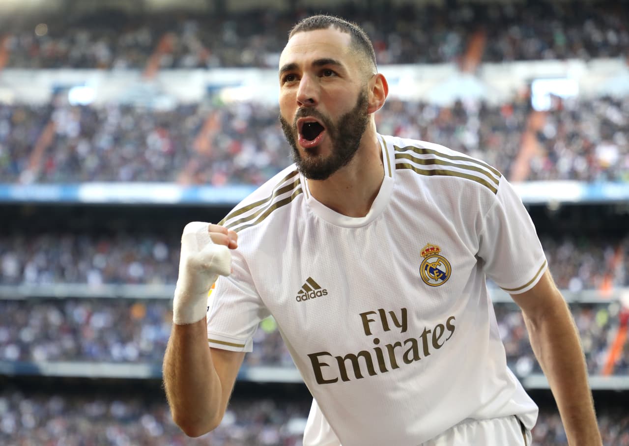 Real Madrid llegó a 49 unidades tras 22 partidos disputados en La Liga. Karim Benzema anotó al 56’.