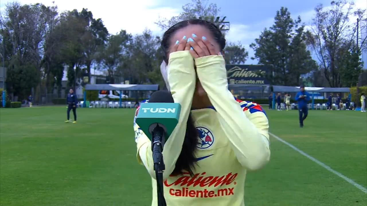 Cabanillas anota primer gol con América y llora al dedicarlo a su mamá