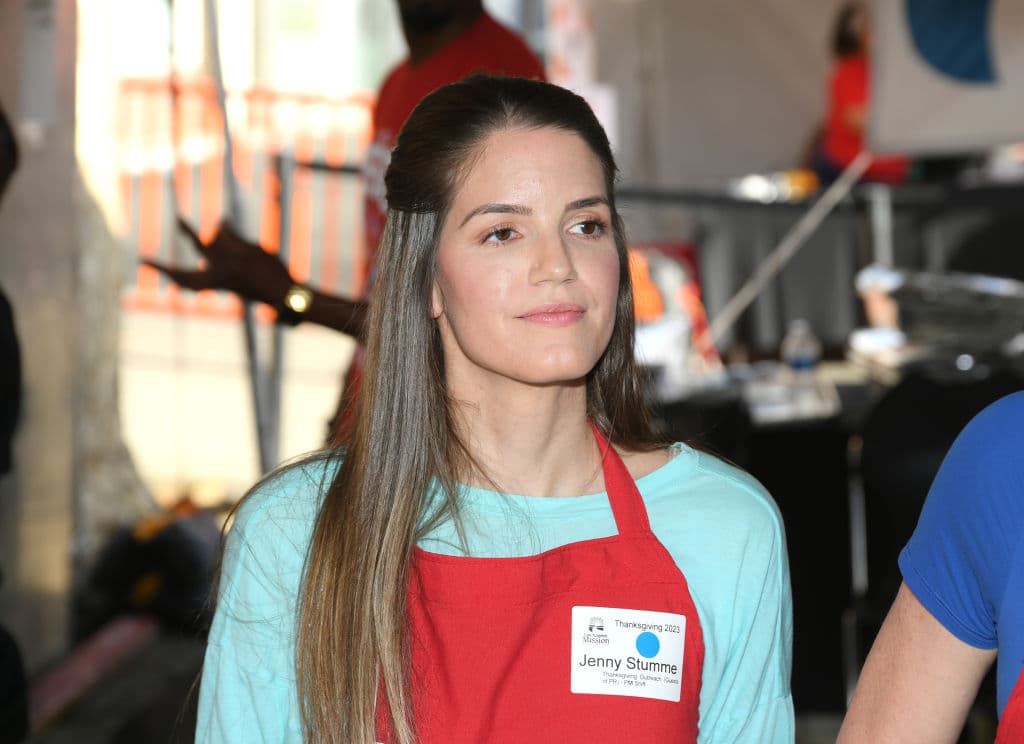 LOS ANGELES, CALIFORNIA - NOVEMBER 22: Jenny Stumme attends Los Angeles Mission's Celebrity Thanksgiving at Los Angeles Mission on November 22, 2023 in Los Angeles, California. (Photo by Michael Tullberg/Getty Images)