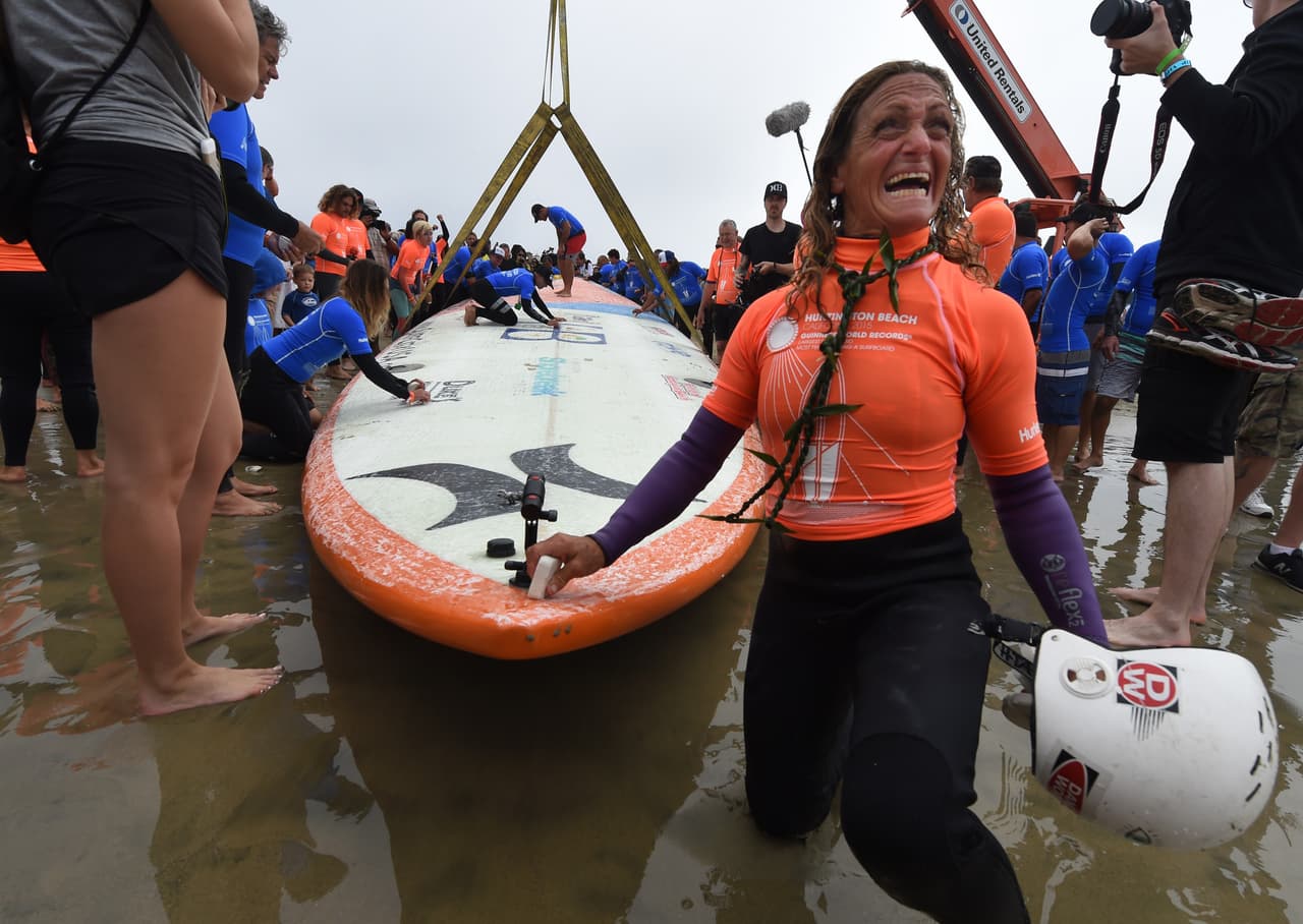 El evento formó parte de la celebración de las festividades del Día Internacional de Surf en Long Beach.