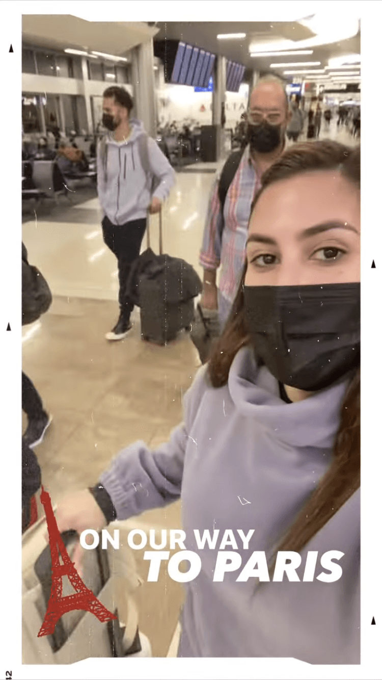 Justo después de celebrar la Navidad, Jessica Rodríguez tomó sus maletas y en compañía de su familia viajó a París, Francia.