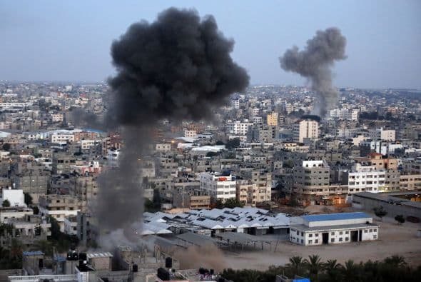 El presidente palestino, Mahmud Abas, tachó de "genocidio" la campaña israelí en curso.