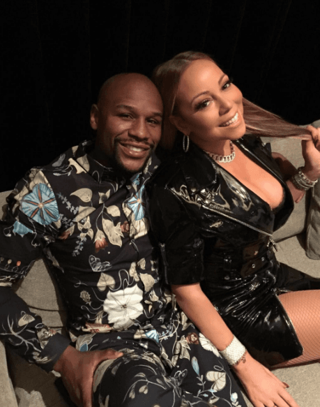 Muy bien acompañada con el boxeador Floyd Mayweather pero luciendo sus mejores ángulos.