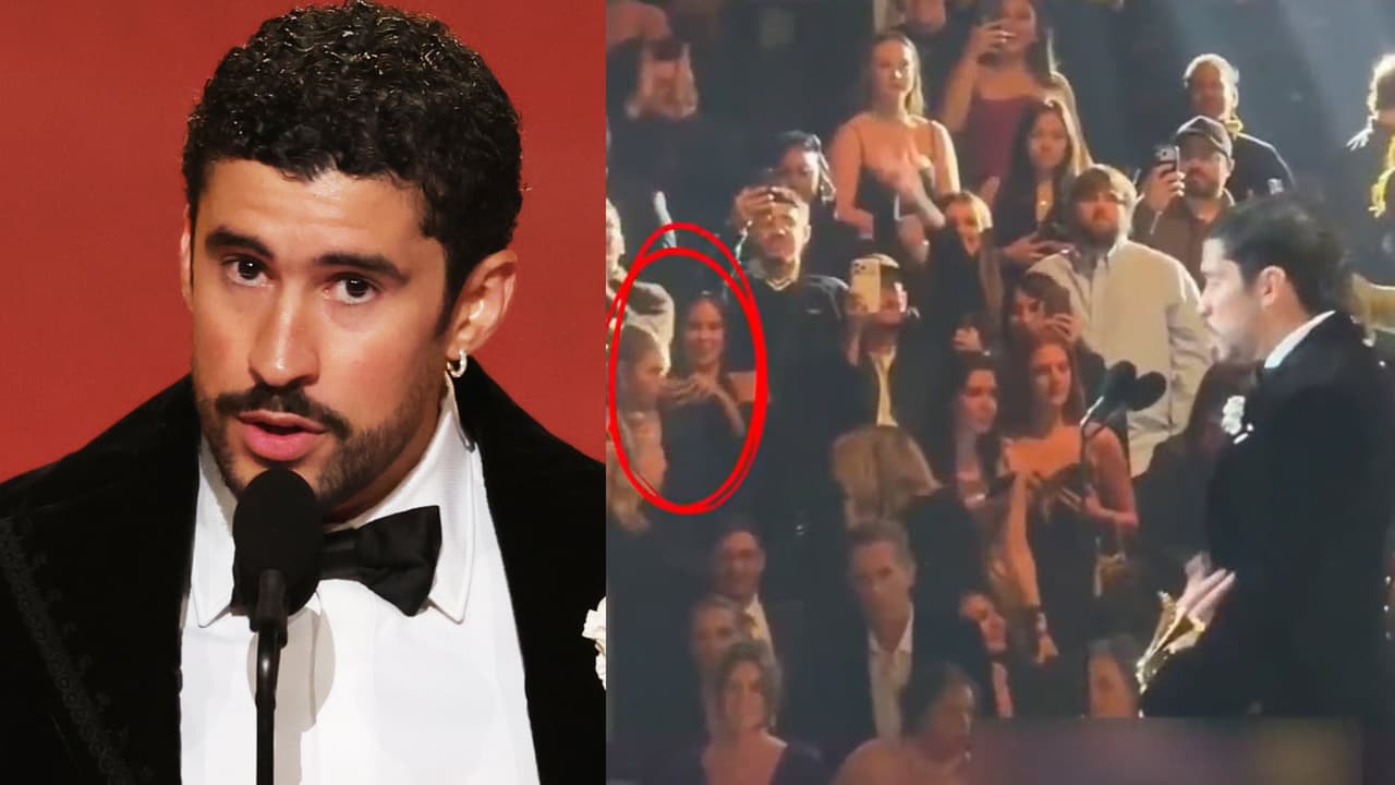 ¿Supuesta prometida de Bad Bunny estuvo con él en los GRAMMY? Video aviva rumores