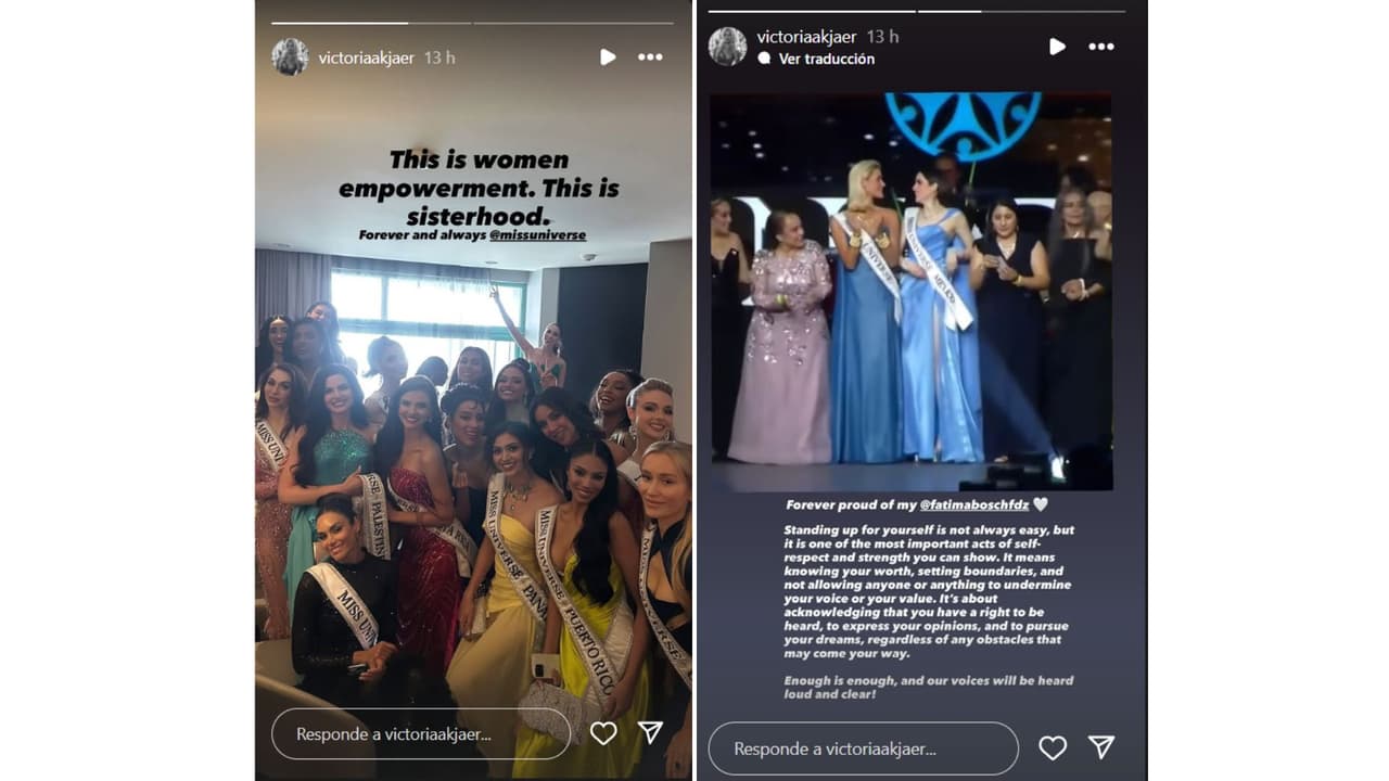 Así expresó Victoria Kjær Theilvig su apoyo Fátima Bosch.