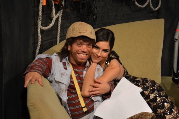 Y así mostró el cariño que se vive dentro de la familia de Sábado Gigante.