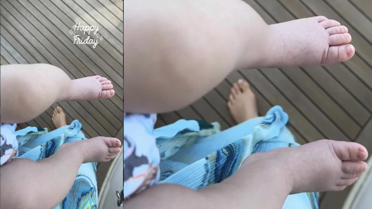 Nadia Ferreira también reveló esta nueva foto de su bebé.