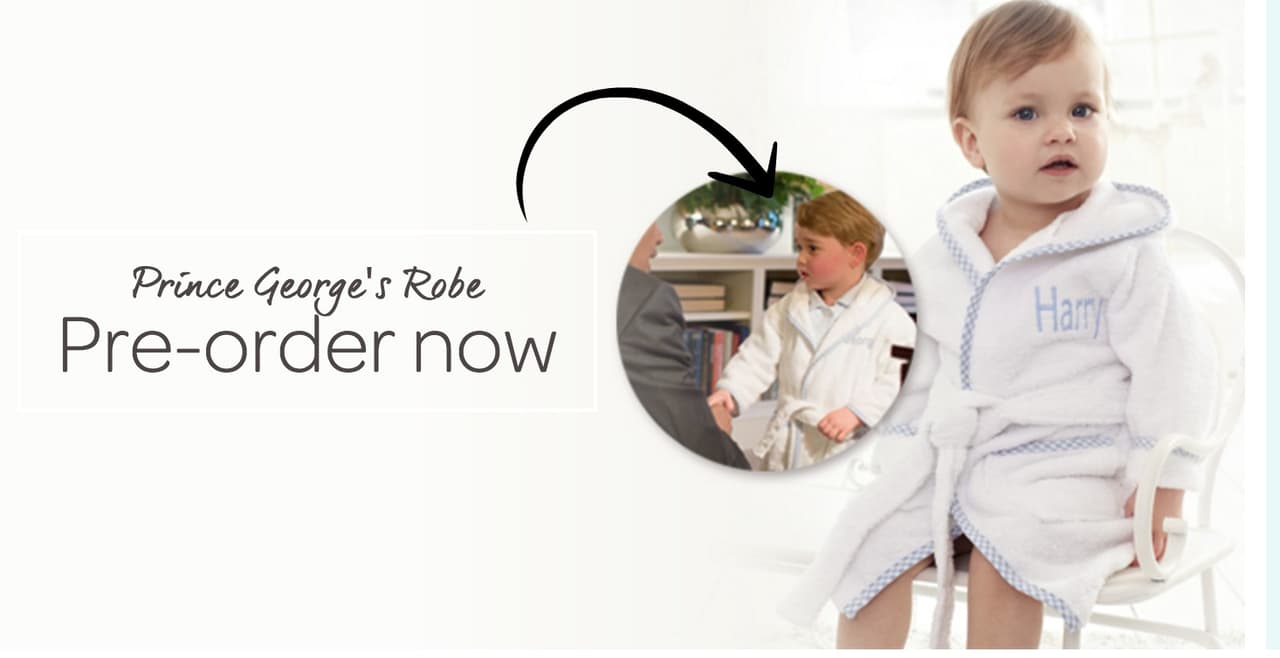 El príncipe George y su codiciada bata de £27 (que tiene obsesionado a todo un país)