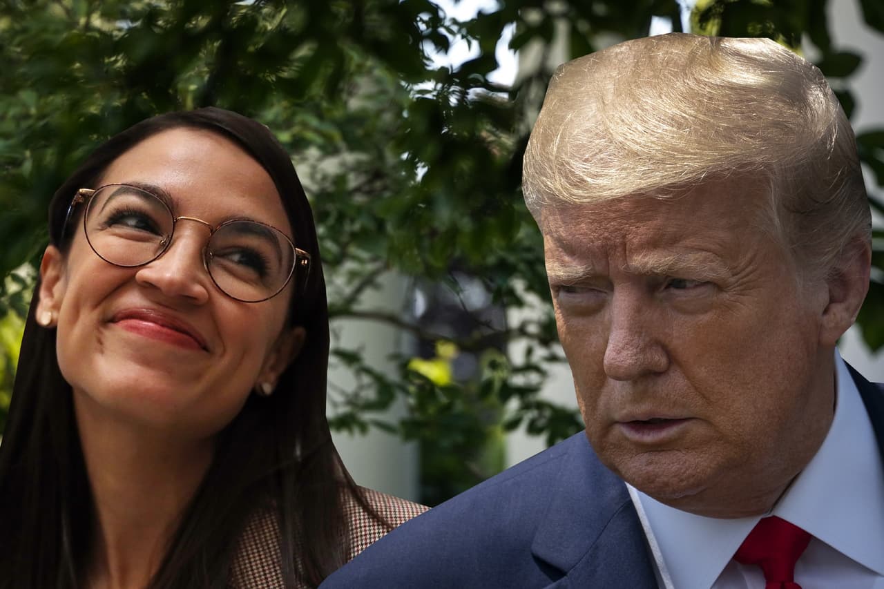 Ocasio-Cortez se burla ante nuevo ataque de Trump 