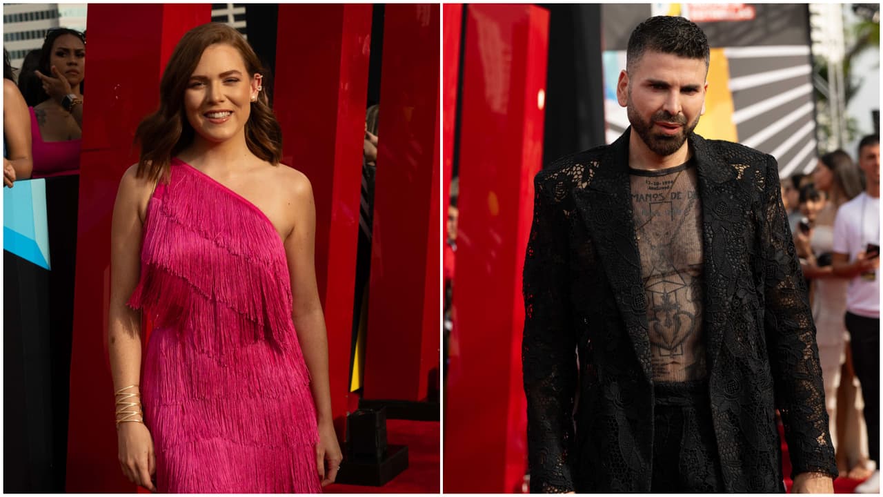 Celebridades llegan a los Premios Juventud 2024.