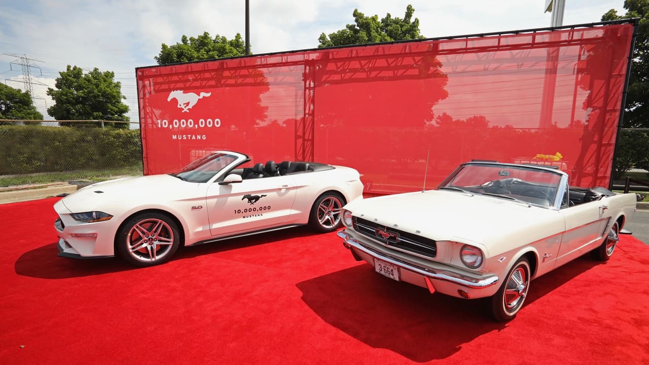 Ford is celebrating the milestone with employee celebrations at its Dearborn headquarters and its Flat Rock Assembly Plant, including flyovers from three WWII-era P-51 Mustang fighter planes and Mustangs produced for more than five decades parading from Dearborn to Flat Rock, where the Mustang currently is manufactured.