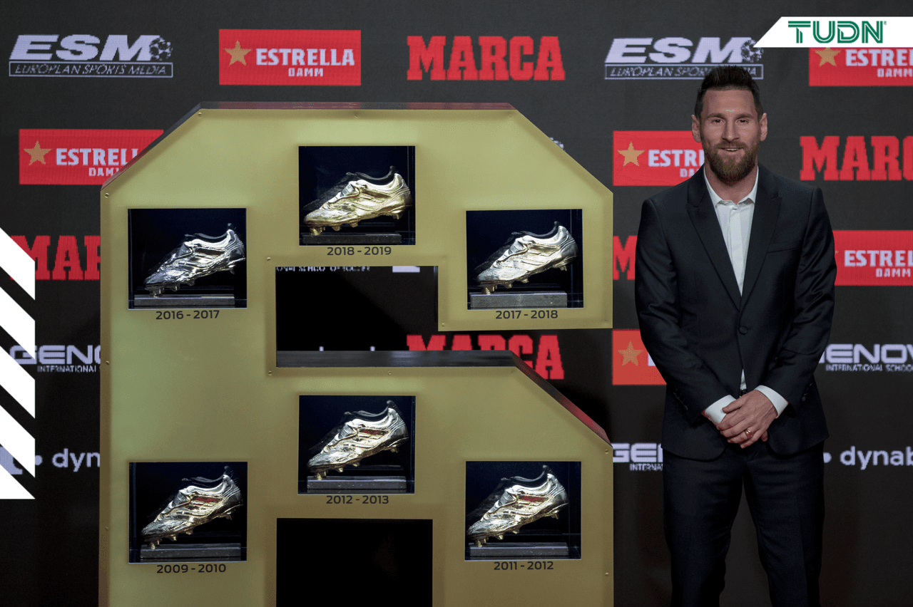 Lionel Messi recibe su sexta Bota de Oro
