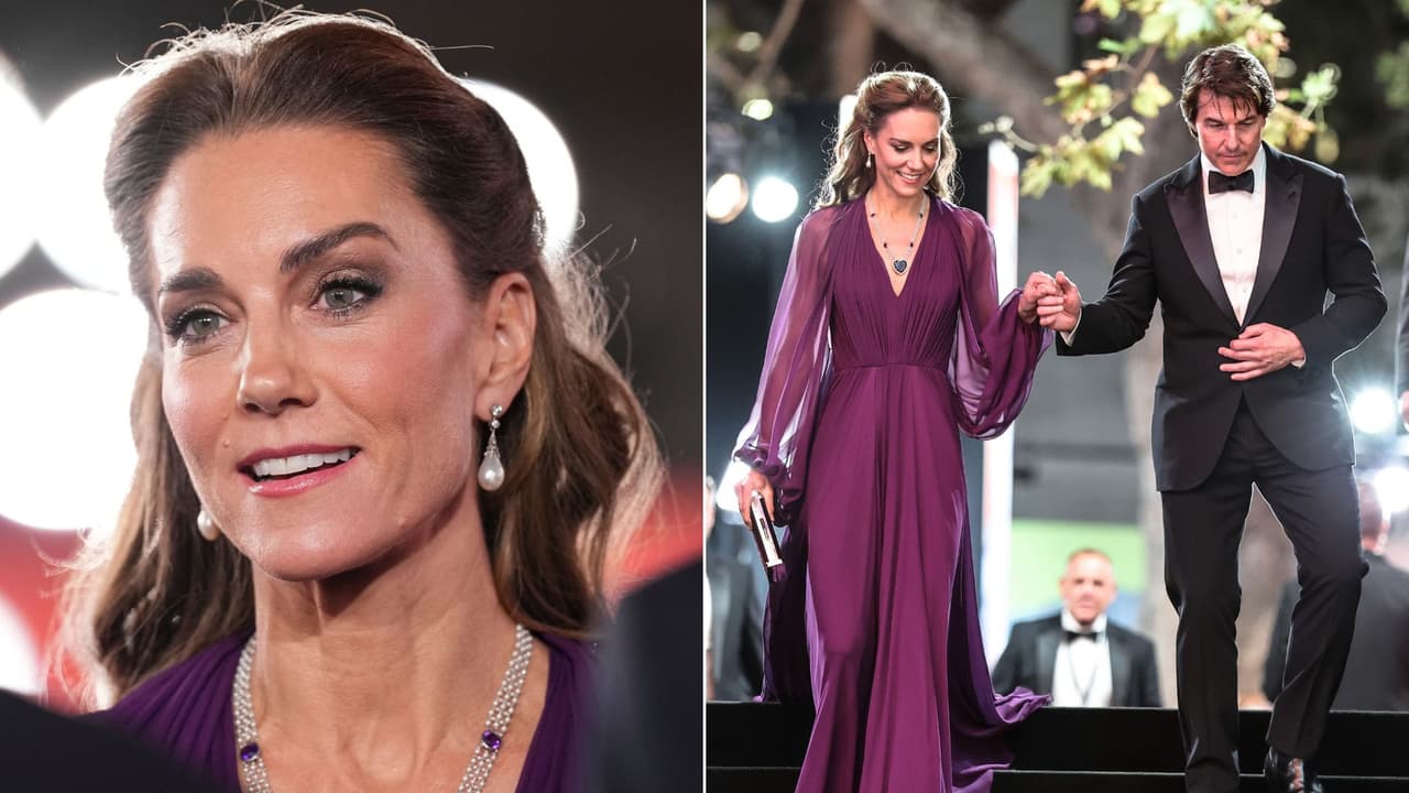 ¡Kate Middleton y Tom Cruise de la mano! El actor rompe protocolo (otra vez) con la princesa de Gales
