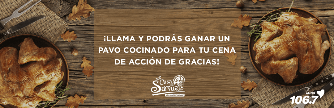 Gana un pavo cocinado para Acción de Gracias