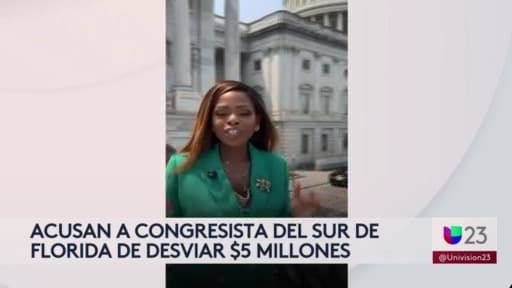 Acusan a congresista del Sur de Florida de desviar $5 millones