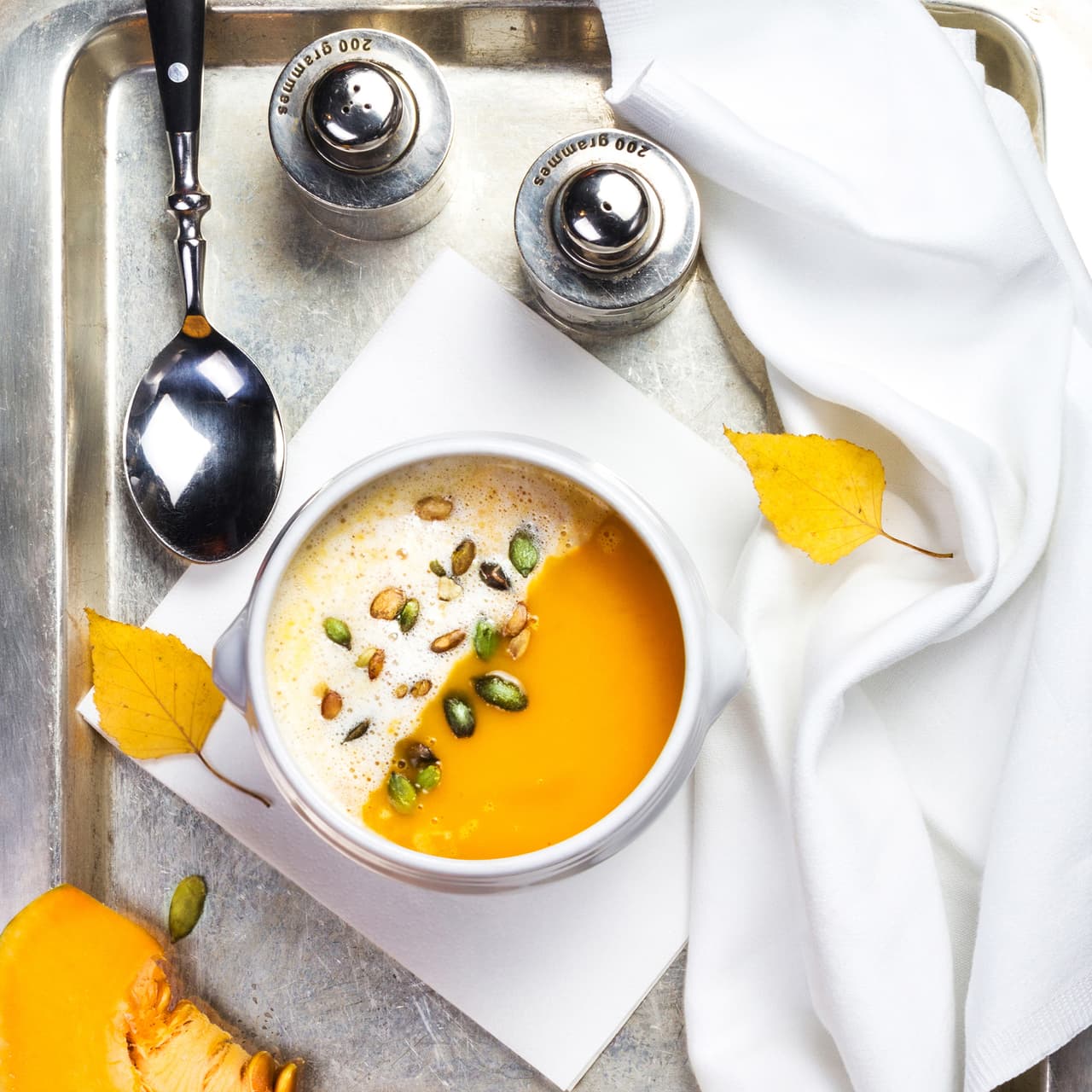 ¿Eres fan de la crema? Puedes agregarla en mayor o menor cantidad para darle consistencia a la calabaza.