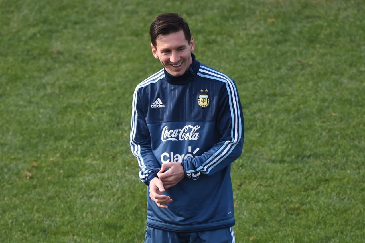 Lionel Messi entrena junto a su hijo Thiago