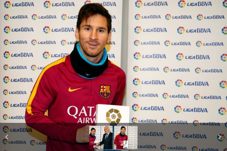 Messi elegido por primera vez mejor jugador del mes en la Liga