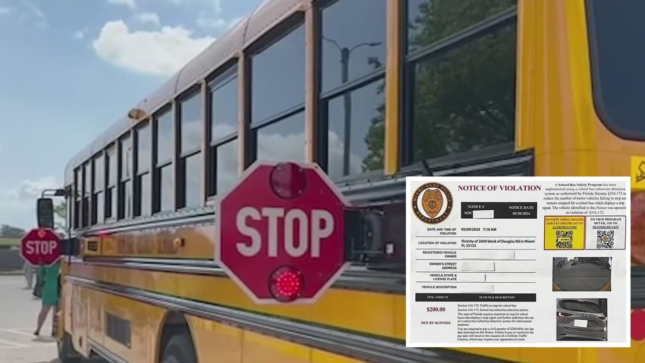 A qué se debe la suspensión del programa de multas de cámaras de autobuses escolares en Miami