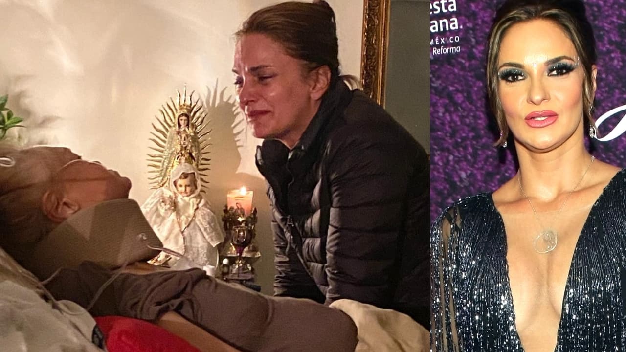 Mariana Seoane también compartió la desgarradora imagen de la izquierda en la que se le ve llorando frente a su madre.