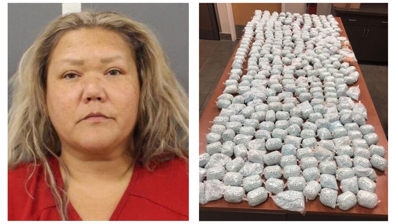 Arrestan a una mujer que transportaba 371,000 pastillas de fentanilo valoradas en $1.4 millones 