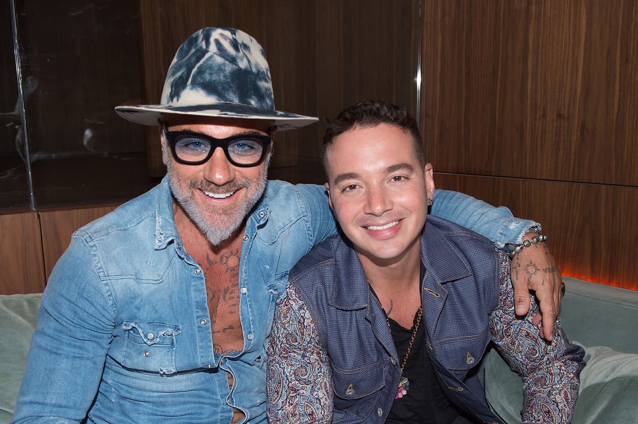 Singer J Balvin and multimillionaire entrepreneur Gianluca Vacchi attend the 'Haute Living Celebrates J Balvin At Matador Room At The Miami Beach Edition With Buchanan's Whisky' event on July 5, 2017 in Miami Beach, Florida.