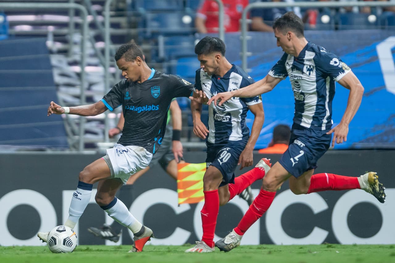 Con goles de Jesús Gallardo, Vincent Janssen y Luis Sanchez, Monterrey vence 3-1 al Atlético Pantoja en la vuelta de los octavos de final de la Concacaf Liga de Campeones.