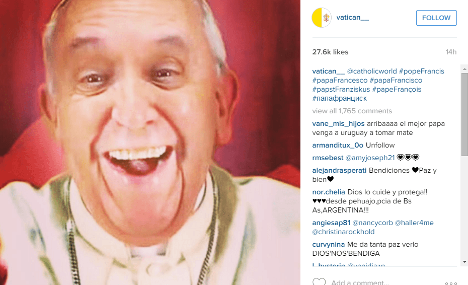 Selfie falsa del Papa Francisco se vuelve viral