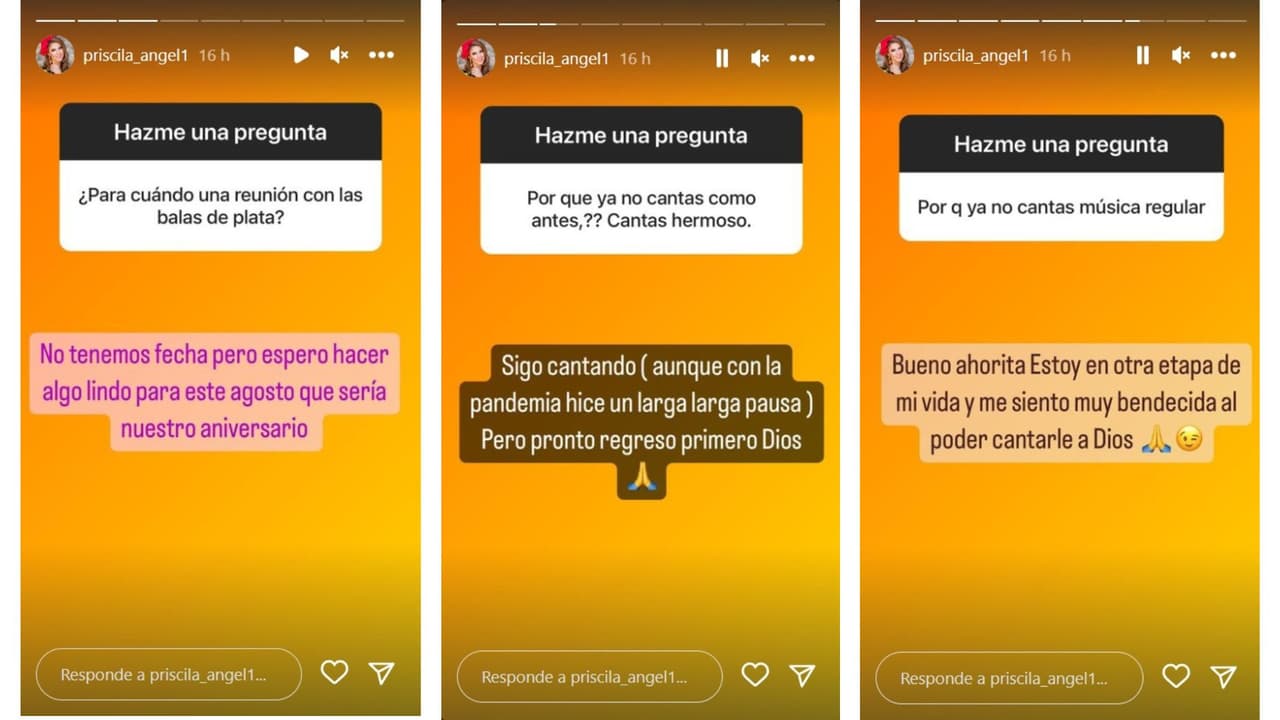 Priscila Ángel contestó así a las preguntas de sus admiradores.