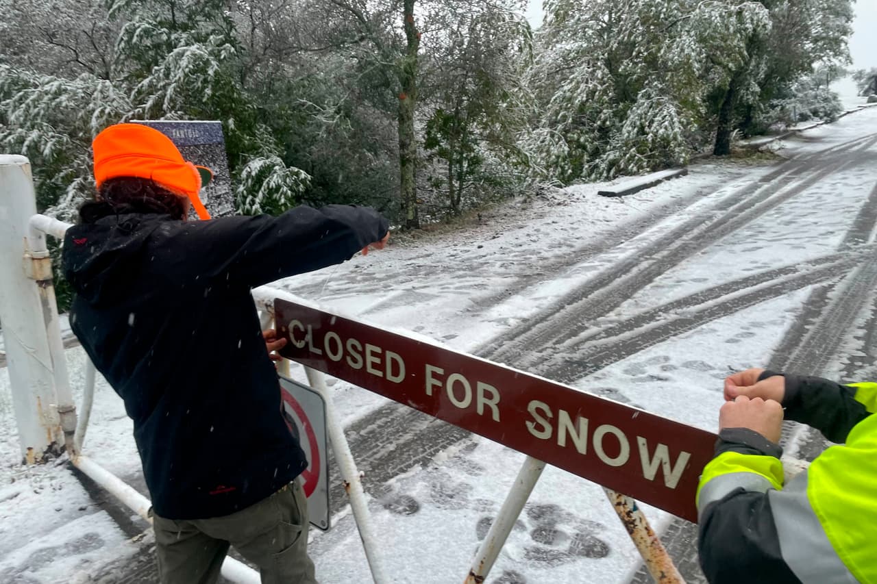 Tormenta invernal en California: un manto blanco de nieve cubre sorpresivamente al Área de la Bahía