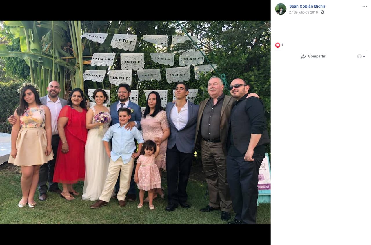 Sandra Cobián Bichir tenía aproximadamente un año de casada, contrajo nupcias con Isaí López.
<br>