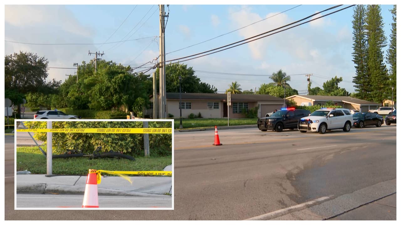 Niño que se dirigía a su escuela en bicicleta muere al ser atropellado por un auto en Miami Gardens