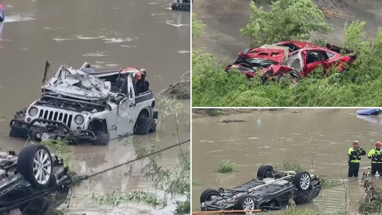 Familias de las víctimas del arroyo llegan a ver el desolador panorama tras tragedia en San Antonio
