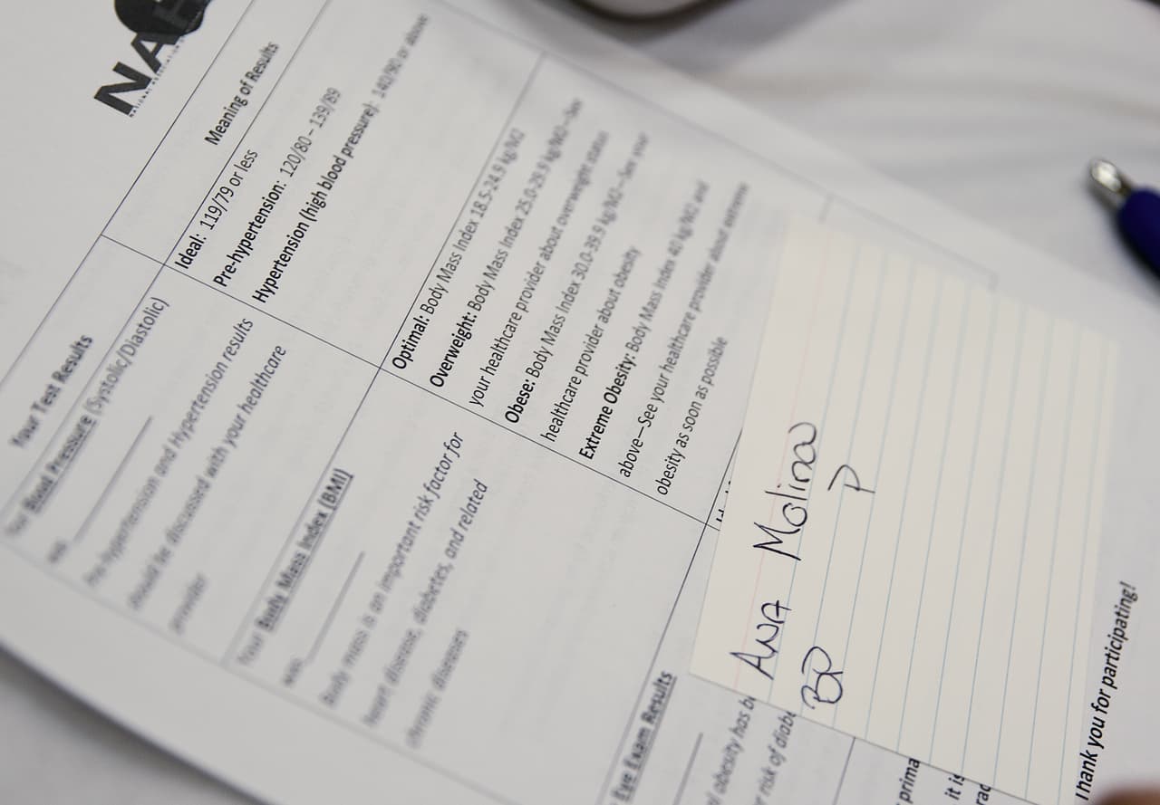 Los asistentes se llevaron fichas con todos los niveles que revelados por los exámenes, así como otros materiales educativos.