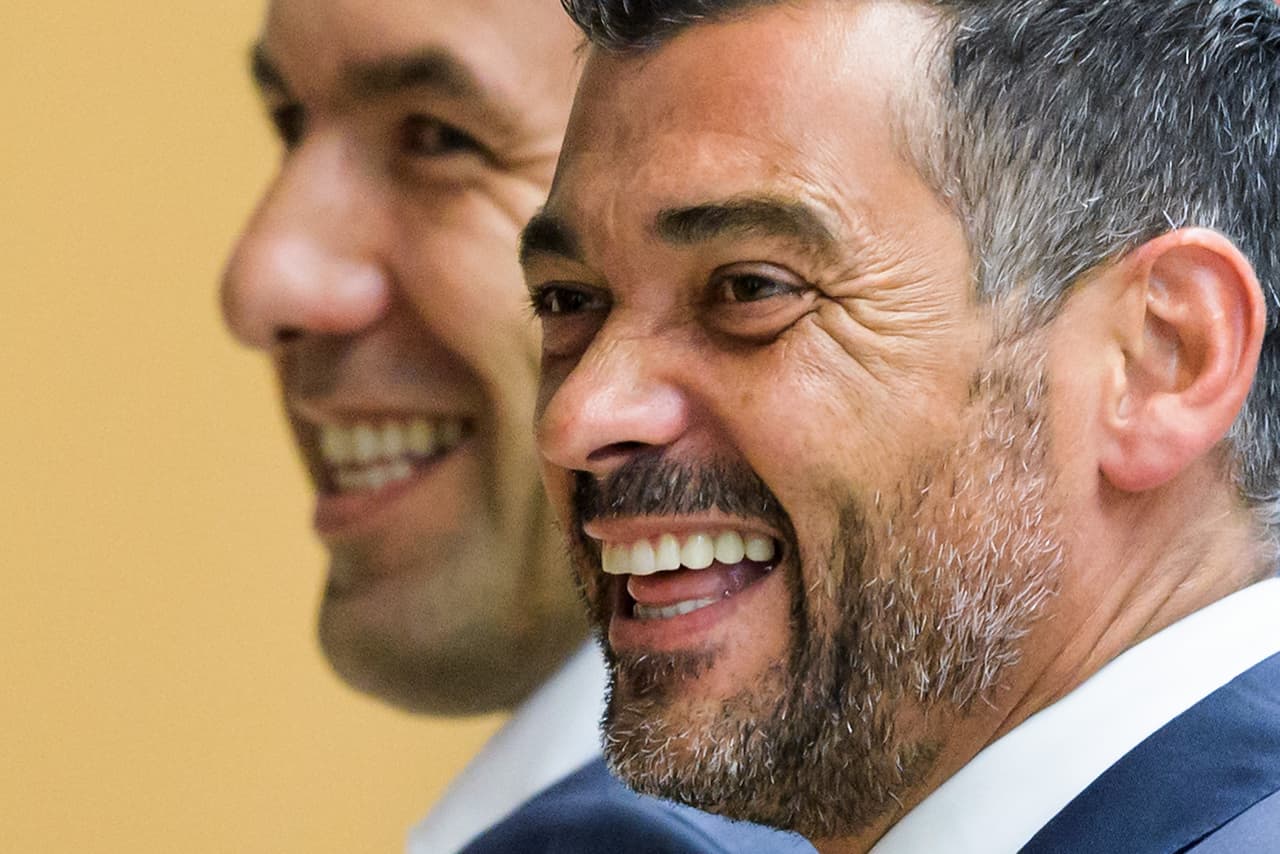 La nueva generación de Portugal: Conceicao del Porto junto a Leonardo Jardim del AS Mónaco.