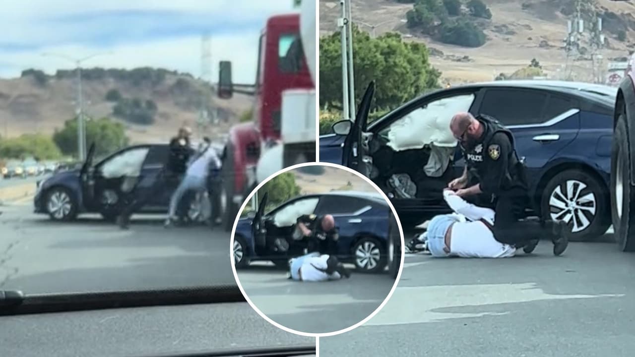 Policía golpea a mujer durante arresto en Vallejo por robo de mercancías