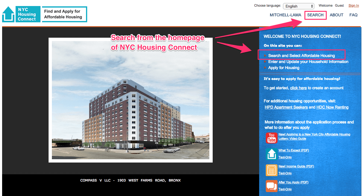 <b>NYC Housing Connect</b>
<br>
<br>NYC Housing connect conecta a los neoyorquinos con un programa de lotería para obtener viviendas asequibles en diversos inmuebles residenciales en la ciudad de Nueva York.
<br>
<br>De acuerdo con la ley, al menos 25% de las unidades en todos los nuevos apartamentos de lujo deben ser “asequibles” o de “bajo costo”.
<br>
<br>
<a href="https://a806-housingconnect.nyc.gov/nyclottery/lottery.html#home"><u>Puedes aplicar para una de estas unidades aquí.</u></a>